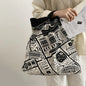 Retro Illustration Handbag for Women
