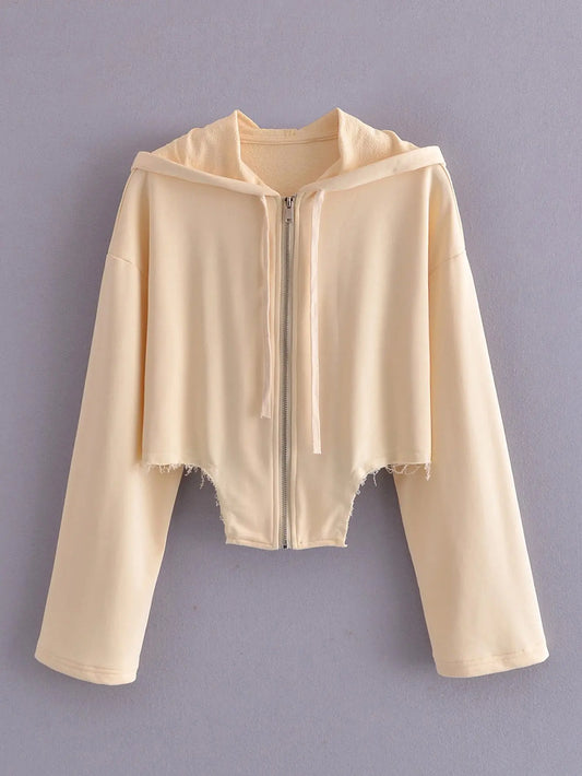 Asymmetrical Hem Sweatshirt for Women