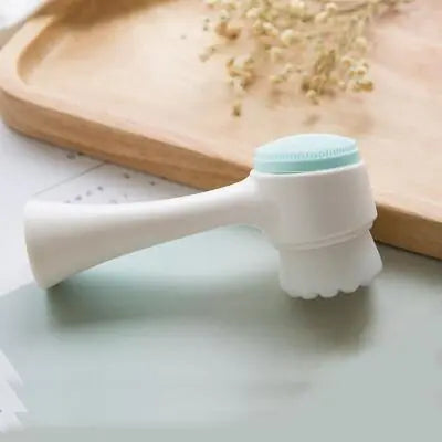 3D Dual-Sided Soft Silicone Facial Cleansing Brush